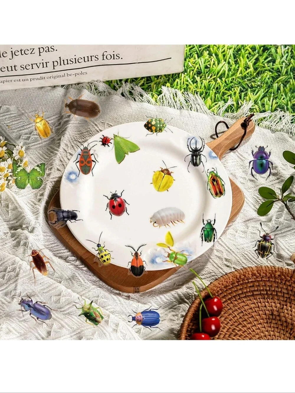 Colorful Bug Sticker Pack for Kids Toys - Multicolor